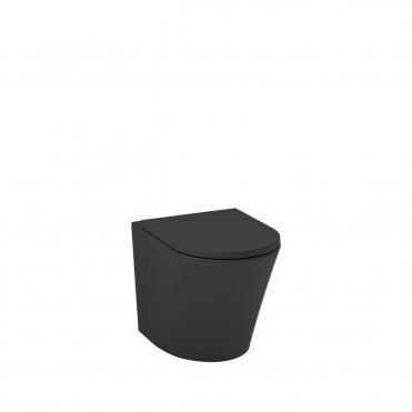 Arco Back to Wall WC Pack - Pan + Soft Close Seat - Black