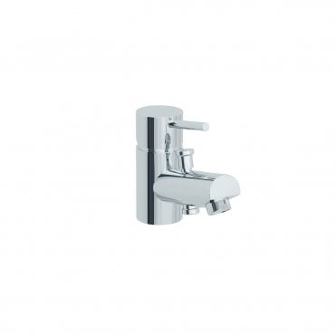 Arco Mono bath shower mixer in Chrome with kit (Incl hose, handset and wall bracket)