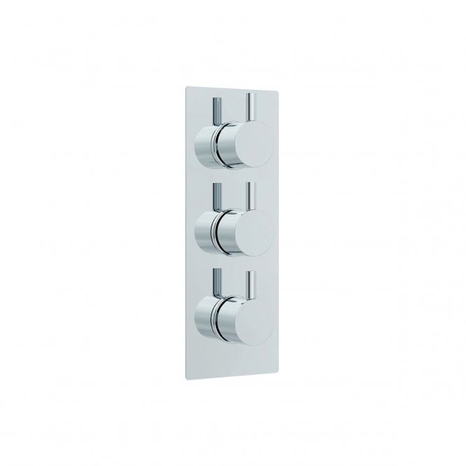 IMEX Arco twin outlet three handle concealed valve