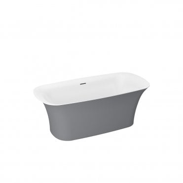 Blade 1700 Freestanding Bath with Grey Side