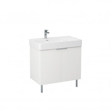 Blade 800x460mm Floor standing Matt White Cabinet