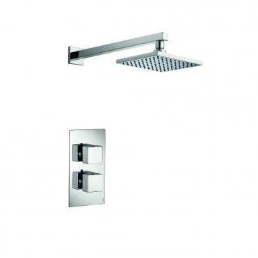 Bloque2 Single outlet concealed valve with New fixed head