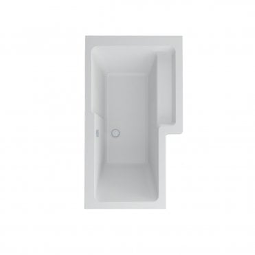 Imex Cast Reinforced Quadro 1500 Right Hand Shower Bath
