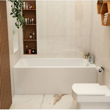 Imex Cast Reinforced Quadro 1500x700 Single Ended Bath
