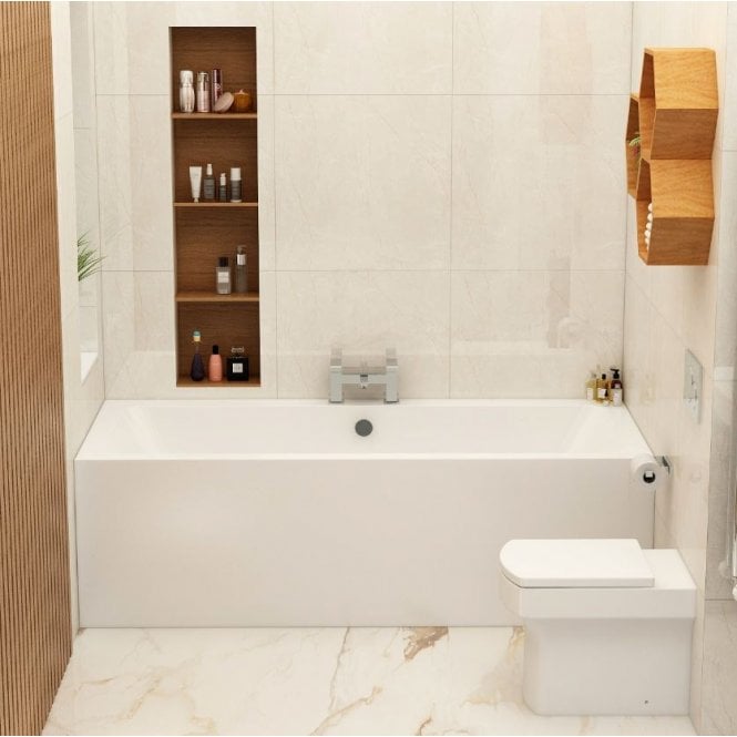 IMEX  Cast Reinforced Quadro 1800x800 Double Ended Bath