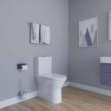 Blade Rimless Closed Back Close Coupled WC Toilet