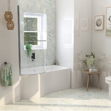 Imex Cast Ronda Left Hand Shower Bath 1500
