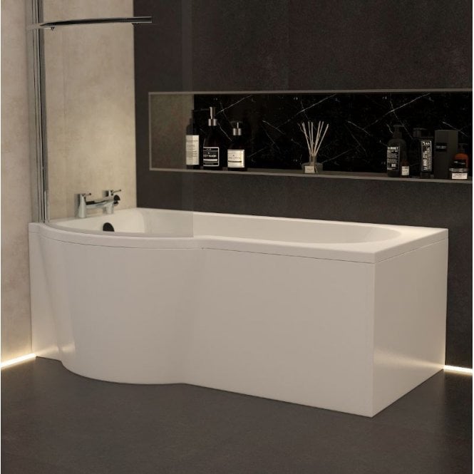 IMEX  Premiercast Multi layer Reinforced Arco 1500 Left Hand Shower Bath