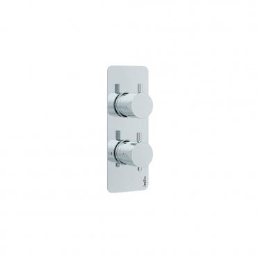 Ravine Chrome Two Handle, Single Outlet, Concealed Thermostatic Shower
