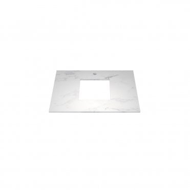 Ravine Quartz 600 White Marble Worktop