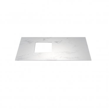 Ravine Quartz 900 White Marble Worktop