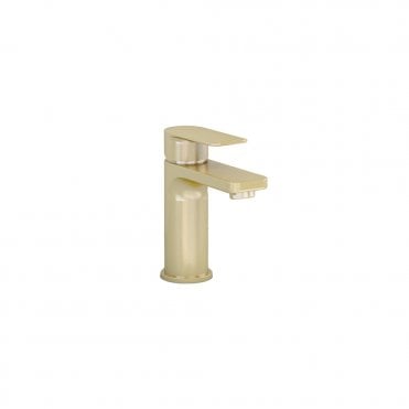 Suburb basin mixer in Brushed Brass with universal waste