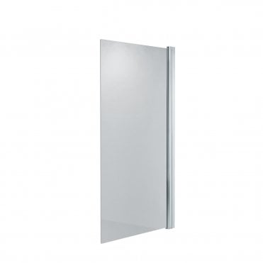 Universal Straight Shower Screen in Chrome - handleless