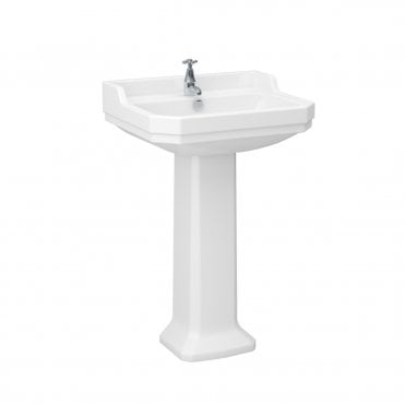 Wyndham 580mm Pedestal Basin 1TH