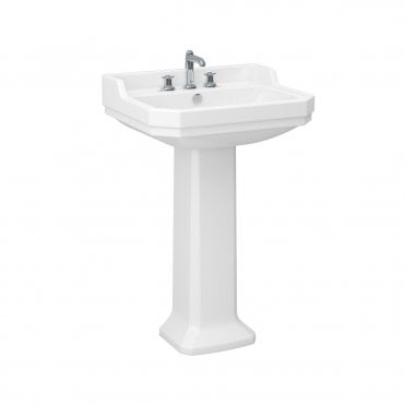 Wyndham 580mm Pedestal Basin 3TH