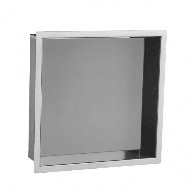 JustTaps Amore Rectangular 300mm Shower Niche - Chrome