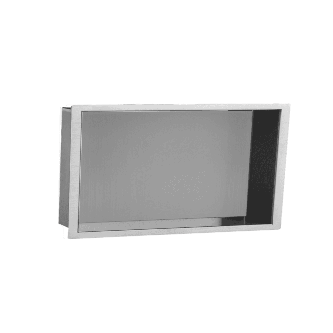 JustTaps Amore Rectangular 600mm Shower Niche - Chrome