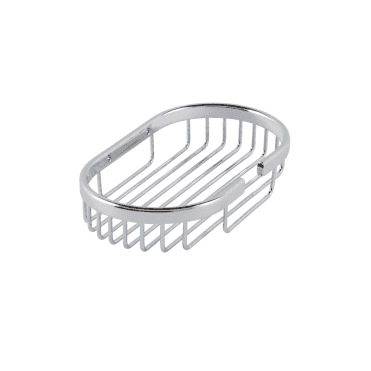 Florence Round Corner Shelf Basket - Chrome