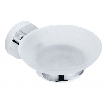 Florence Round Soap Dish And Holder - Chrome