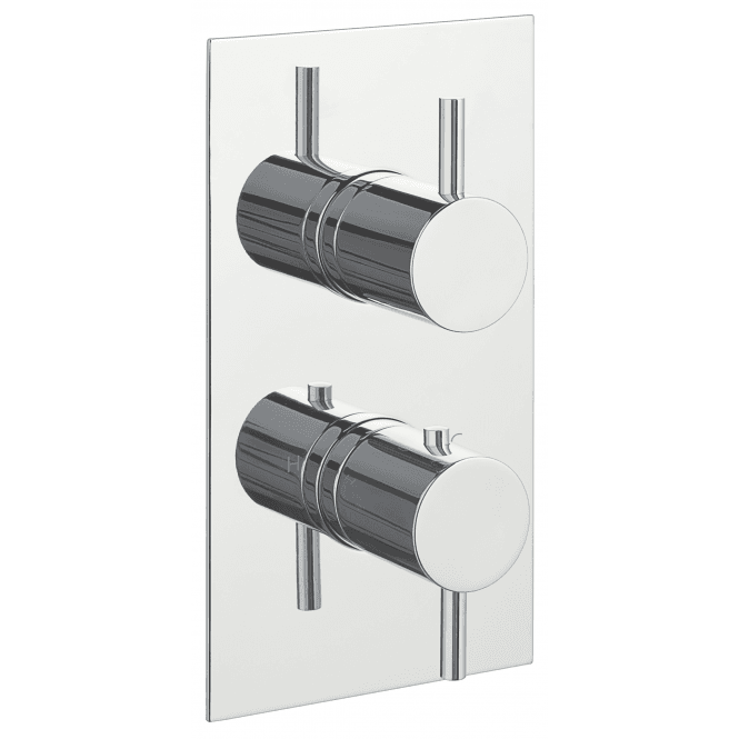 JustTaps Florence Thermostatic 1 Outlet Concealed Shower Valve Chrome 15651A
