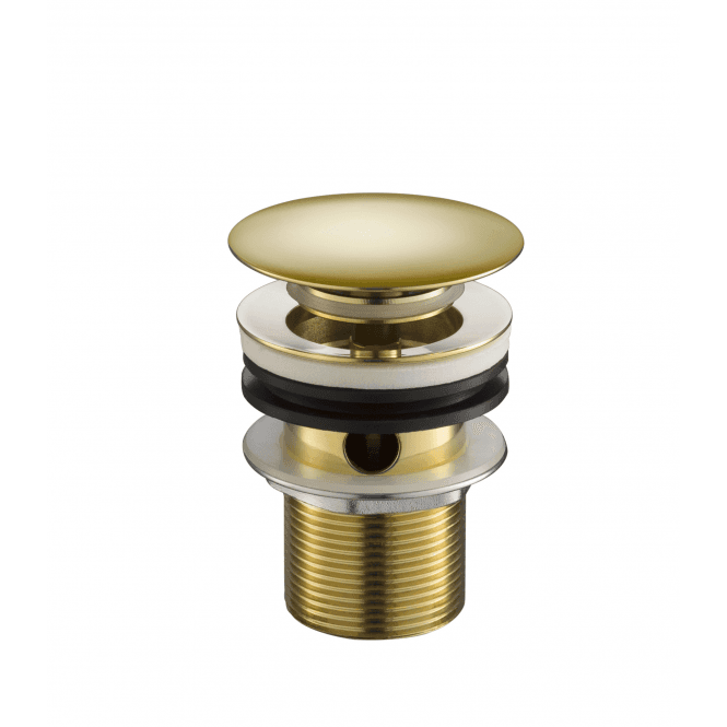 JustTaps Grosvenor Click Clack Slotted Basin Waste - Antique Brass