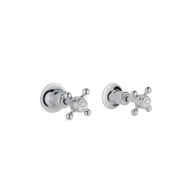 JustTaps  Grosvenor Cross Wall Valves 1/2