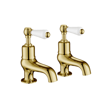 Grosvenor Lever Bath Taps With Antique Brass Finish