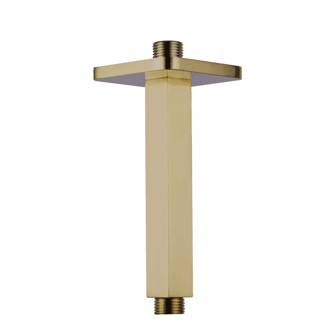 JustTaps HIX Brushed Brass Ceiling Arm 150mm