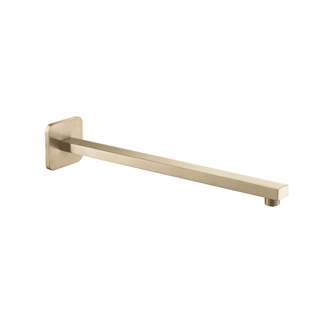 JustTaps HIX Brushed Brass Wall Mounted Shower Arm 390mm