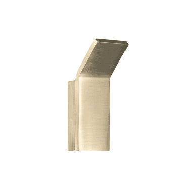 HIX Square Wall Mounted Robe Hook - Brushed Brass