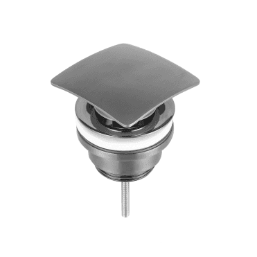 HIX Universal Basin Waste Slotted And Unslotted - Brushed Black