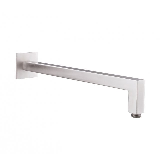 JustTaps Inox Square Wall Mounted Shower Arm - Stainless Steel