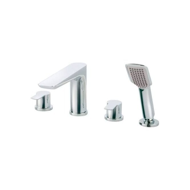 JustTaps JTP Amore 4-Hole Deck Mounted Bath Shower Mixer Tap