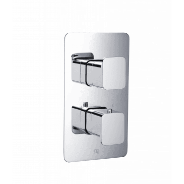 Just Taps HIX Thermostatic Concealed 2 Outlet Shower Valve Chrome 32671
