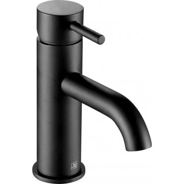 Just Taps Matt Black VOS Single Lever Basin Mixer 28008AMB