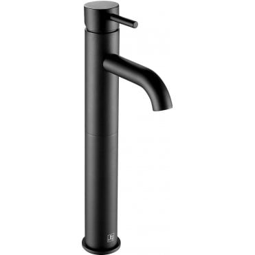 Just Taps VOS Matt Black Single Lever Tall Basin Mixer 28009AMB