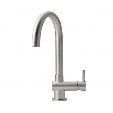Just Taps Zecca Single Lever Stainless Steel Kitchen Sink Mixer Tap