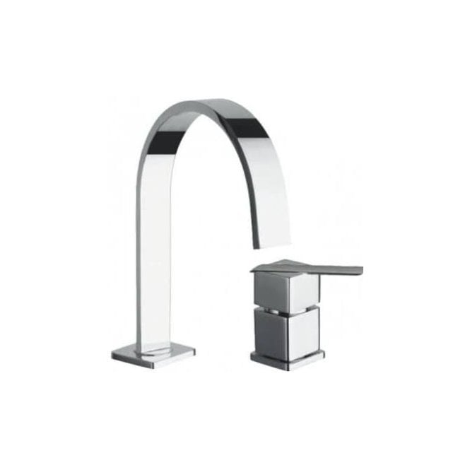 JustTaps  Ki-Tech 2 Hole Basin Mixer Without Pop Up Waste ST185043