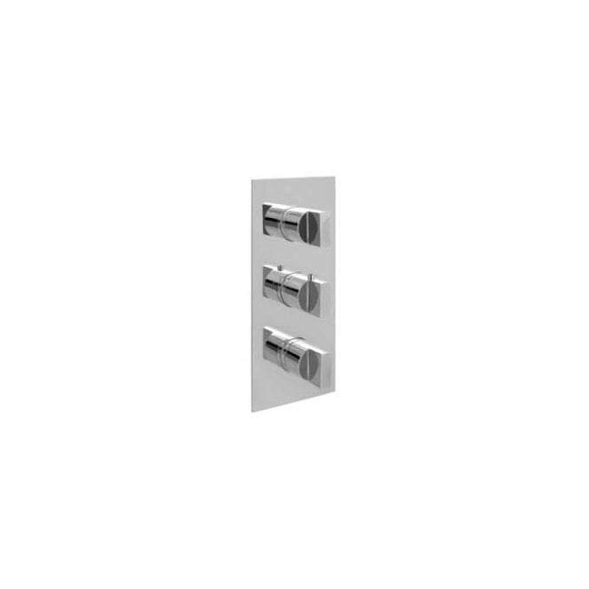 JustTaps  Leo Thermostatic Concealed 3 outlet Vertical Shower Valve 45691