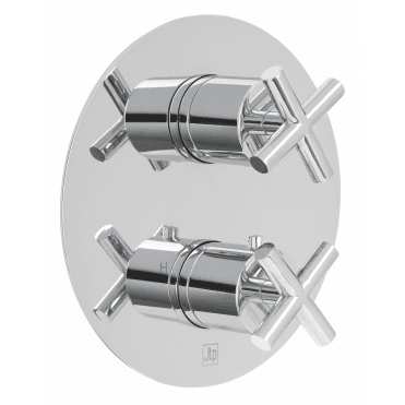 JustTaps Solex Thermostatic Concealed 2 Outlet Shower Valve 16671CL