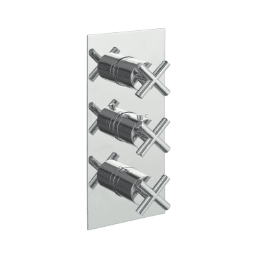 JustTaps Solex Thermostatic Concealed 3 Outlet Vertical Shower Valve 16691A