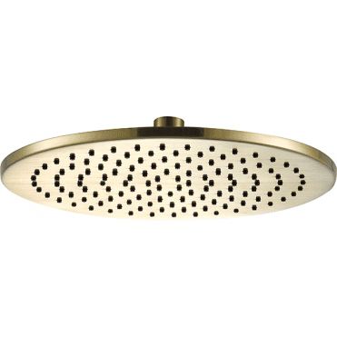 VOS 250mm Round Shower Head - Brushed Brass