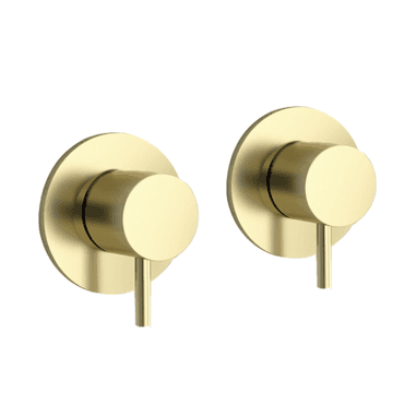 VOS Brushed Brass Wall Valves 23089BBR