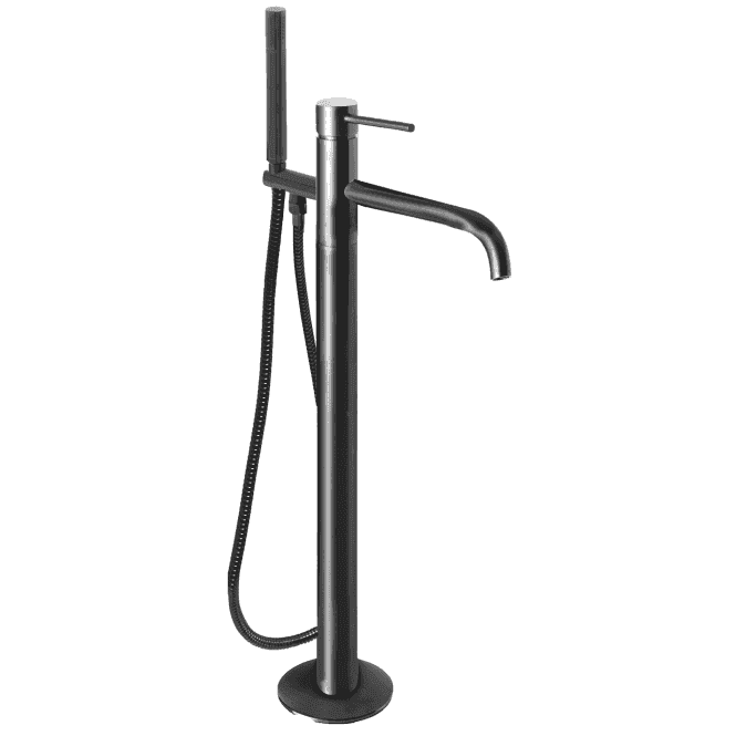 JustTaps VOS Free Standing Designer Bath Shower Mixer With Handset - Brushed Black