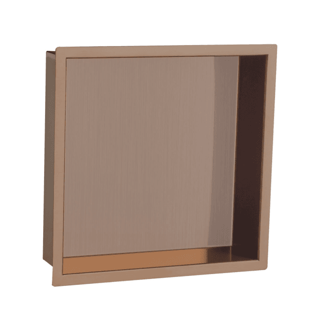 JustTaps VOS Rectangular 300mm Shower Niche - Brushed Bronze