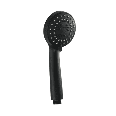 VOS Round Multifunction Shower Handle - Matt Black