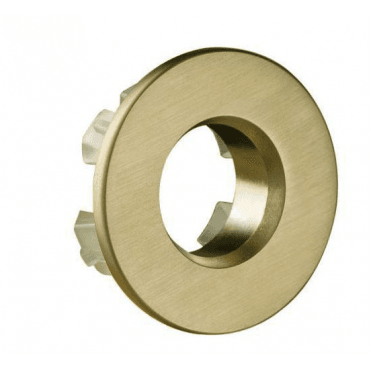 VOS Round Overflow Cover - Brushed Brass