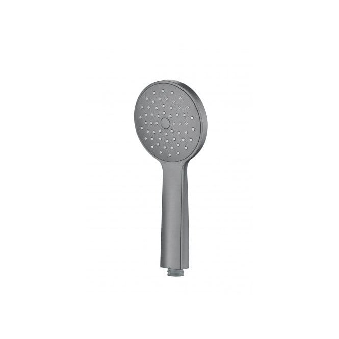 JustTaps VOS Round Single Function Shower Handle - Brushed Black