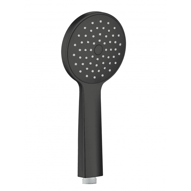 JustTaps VOS Round Single Function Shower Handle - Matt Black