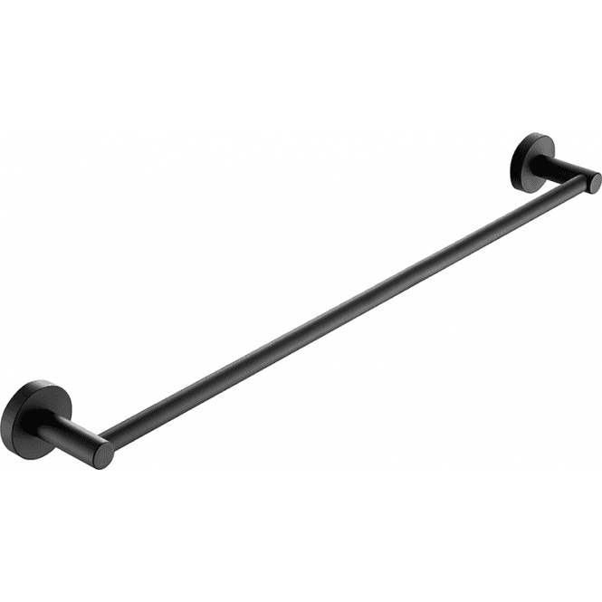 JustTaps VOS Round Wall Mounted 600mm Towel Rail - Matt Black